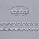 Flache ovale Kabelketten aus Messing(CHC029Y-S)-1