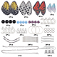 Sunnyclue DIY-Set zur Herstellung von baumelnden Ohrringen mit Schmetterlingsflügeln(DIY-SC0019-73)-2