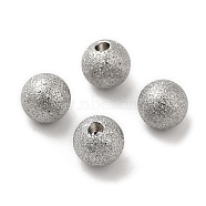304 Stainless Steel Cord End, End Caps, Textured Round, Stainless Steel Color, 6mm, Hole: 1.6mm(STAS-A085-03D-P)