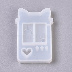 Shaker Mold, DIY Quicksand Jewelry Silicone Molds, Resin Casting Molds, For UV Resin, Epoxy Resin Jewelry Making, Claw Crane, White, 66.5x45x8.5mm(DIY-WH0152-05)