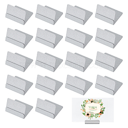 Carbon Steel Label Display Holder, Price Tag Holder, Rectangle, Stainless Steel Color, 3.5x3.2x2.4cm(AJEW-WH0696-308B)