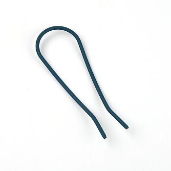 Zinc Alloy Hair Fork, Cadet Blue, 110x38x3mm