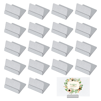 Carbon Steel Label Display Holder, Price Tag Holder, Rectangle, Stainless Steel Color, 3.5x3.2x2.4cm