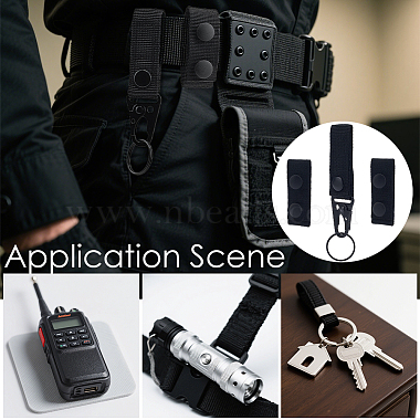 Nylon Tactical Wide Strap Loop Keepers(DIY-CP0013-40)-5