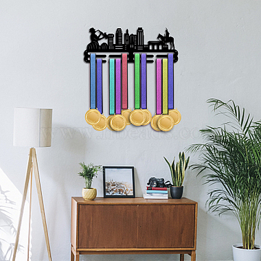 Fashion Iron Medal Hanger Holder Display Wall Rack(ODIS-WH0021-399)-5