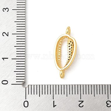 Brass Micro Pave Cubic Zirconia Connector Charms(KK-U053-05G)-3