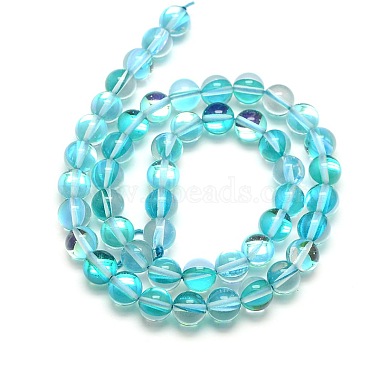 Synthetic Moonstone Beads Strands(G-F143-10mm-07)-2