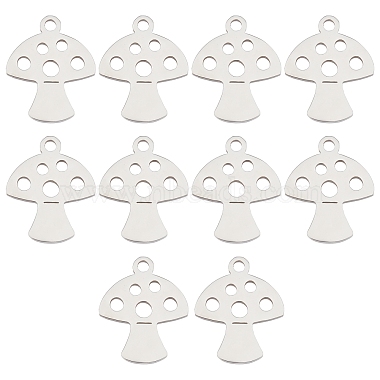 Stainless Steel Color Mushroom 201 Stainless Steel Charms