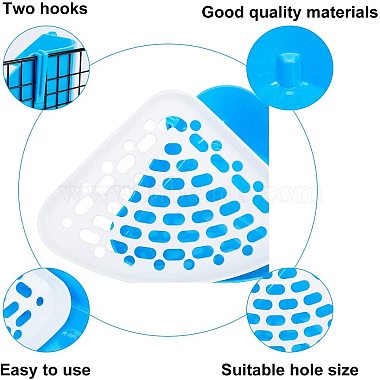 Coin d'entraînement de toilette triangulaire en plastique pour petits animaux(AJEW-GA0001-34B)-4