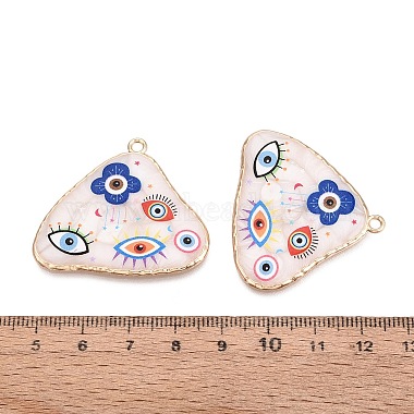 Printed Alloy Enamel Pendants(ENAM-N071-05G)-4