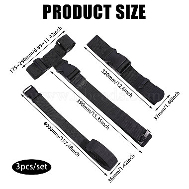 3Pcs Nylon Luggage Straps Sets(AJEW-PH0010-18)-2