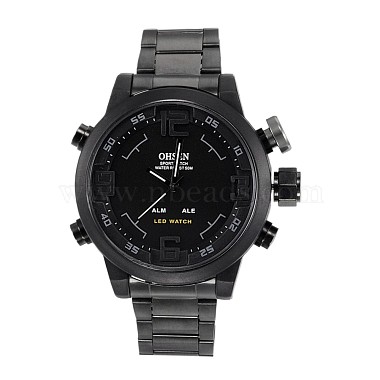ファッションステンレススチールのメンズ電子腕時計(WACH-I005-07C)-2