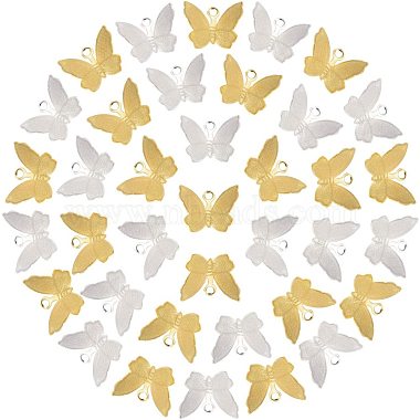 Mixed Color Butterfly Brass Charms