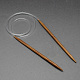 Rubber Wire Bamboo Circular Knitting Needles(TOOL-R056-3.5mm-02)-1