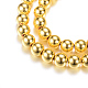 Chapelets de perles en hématite synthétique sans magnétique(G-Q466-2mm-01)-1