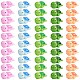 50pcs 5 ornements en résine de couleurs ornements de tortue de cinq couleurs aménagement paysager de bricolage(JX880A)-1