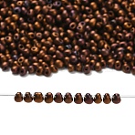 MIYUKI 3.4mm Drop Beads, Japanese Seed Beads, Matte Iris, (DP2005) Matte Metallic Dark Raspberry Iris, 3.4x3mm, Hole: 0.65mm, about 180pcs/10g(X-SEED-MY04-DP2005)