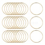 Brass Linking Rings, Lead Free & Nickel Free, Ring, Light Gold, 30x1mm, about 1000pcs/bag(KK-S327-06KC-30mm)