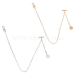 Tree of Life Alloy Pocket Watch Chain, with T Bar & Lobster Clasps, Platinum & Golden, 20mm, 2pcs/set(HJEW-DR00125)
