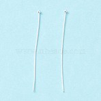 Brass Ball Head Pins, Long-Lasting Plated, Cadmium Free & Lead Free, Silver, 50~50.5mm, Head: 1.8mm, Pin: 0.5mm, 24 Gauge(X-KK-WH0058-02D-S)