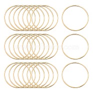 Brass Linking Rings, Lead Free & Nickel Free, Ring, Light Gold, 30x1mm, about 1000pcs/bag(KK-S327-06KC-30mm)