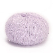 Wool Yarn, for Weaving, Knitting & Crochet, Plum, 0.8mm(PW-WG65302-01)