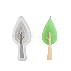 DIY Candle Molds, Gesso Resin Casting Molds, Tree, 139x57x22mm(DIY-K073-39B)