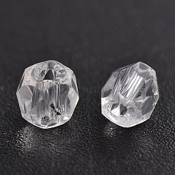 Faceted Transparent Glass Round Beads, Clear, 3mm, Hole: 0.5mm, about 600pcs/bag(GLAA-L004-A03)