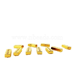 10Pcs Mini Plastic Gold Bars, Golden Brick Bullion Ornament for Dollhouse Decorations, Gold, 15x5x3mm(MIMO-PW0003-123)