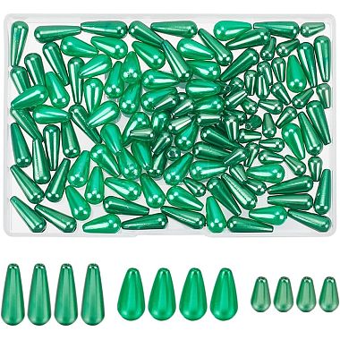 Dark Sea Green Teardrop ABS Plastic Beads