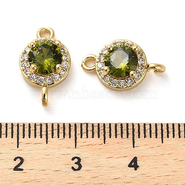 Brass Pave Cubic Zirconia Connector Charms(KK-D093-09G-05)-3