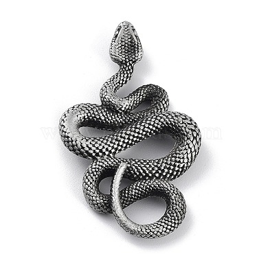 Antique Silver Snake Alloy Pendants