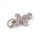 Brass Micro Pave Clear Cubic Zirconia Charms(ZIRC-F132-63P)-3