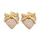 Brass Micro Pave Cubic Zirconia Pendants(ZIRC-G170-18G)-1