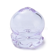 Jellyfish Glass Bead Cone, for Wind Chimes Making, Lavender, 16x15x15.5mm, Hole: 2.3mm(GLAA-M046-01I)