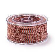 Macrame Cotton Cord, Braided Rope, with Plastic Reel, for Wall Hanging, Crafts, Gift Wrapping, Colorful, 1.5mm, about 21.87 Yards(20m)/Roll(OCOR-H110-01C-13)