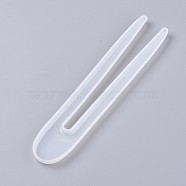 Hairpin DIY Silicone Molds, Resin Casting Molds, For UV Resin, Epoxy Resin Jewelry Making, Hair Stick Molds, White, 150x28x6mm, Inner Size: 148x25mm(DIY-WH0163-95C)