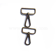 Zinc Alloy Swivel Lobster Claw Clasps, Swivel Snap Hook Clasps, Bag Clasps Findings, Antique Bronze, 48mm(WG50884-04)