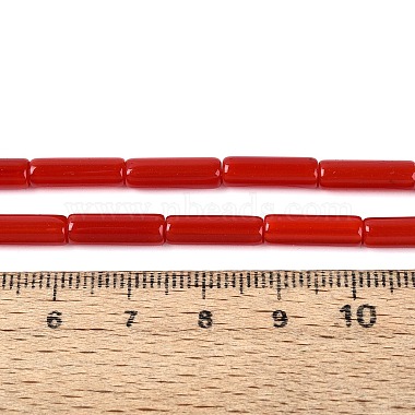 Opaque Solid Color Glass Beads Strands(GLAA-N070-01A-CM)-5