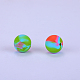 Printed Round Silicone Focal Beads(SI-JX0056A-75)-1