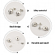 ANATTASOUL 2 Pairs 2 Colors Gothic Alloy Skull Stud Earrings for Women(EJEW-AN0002-18)-3