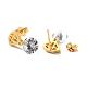 Clear Cubic Zirconia Diamond Dangle Stud Earrings(EJEW-G292-06G)-3