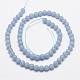 Natural Angelite Beads Strands(G-P217-31-6mm)-2