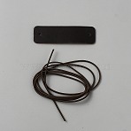 Leather Notebook Protective Cover, Rectangle, Coffee, 70x20x2mm, Hole: 2.5mm(FIND-WH20007-147C-01)