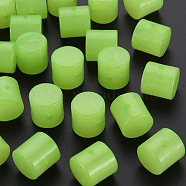 Imitation Jelly Acrylic Beads, Column, Light Green, 14.5x14.5mm, Hole: 1.8mm, about 200pcs/500g(MACR-S373-88-E06)