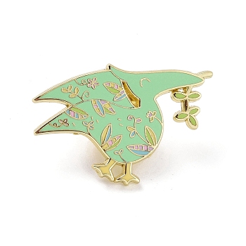 Pterosaur Alloy Enamel Pins Brooch, for Backpack Clothes, Dragon, 24x36x2mm