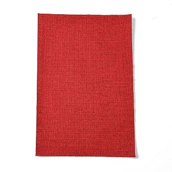 Polyester Imitation Linen Fabric, Sofa Cover, Garment Accessories, Rectangle, Dark Red, 29~30x19~20x0.09cm