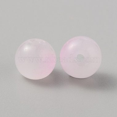 zweifarbige Einbrennfarbe Glasperlen(GLAA-WH0031-62A)-2