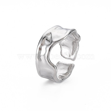 304 Stainless Steel Irregular Cuff Ring(X-RJEW-N038-039P)-3