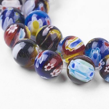 Handmade Millefiori Glass Beads Strands(LK-F011-01)-6